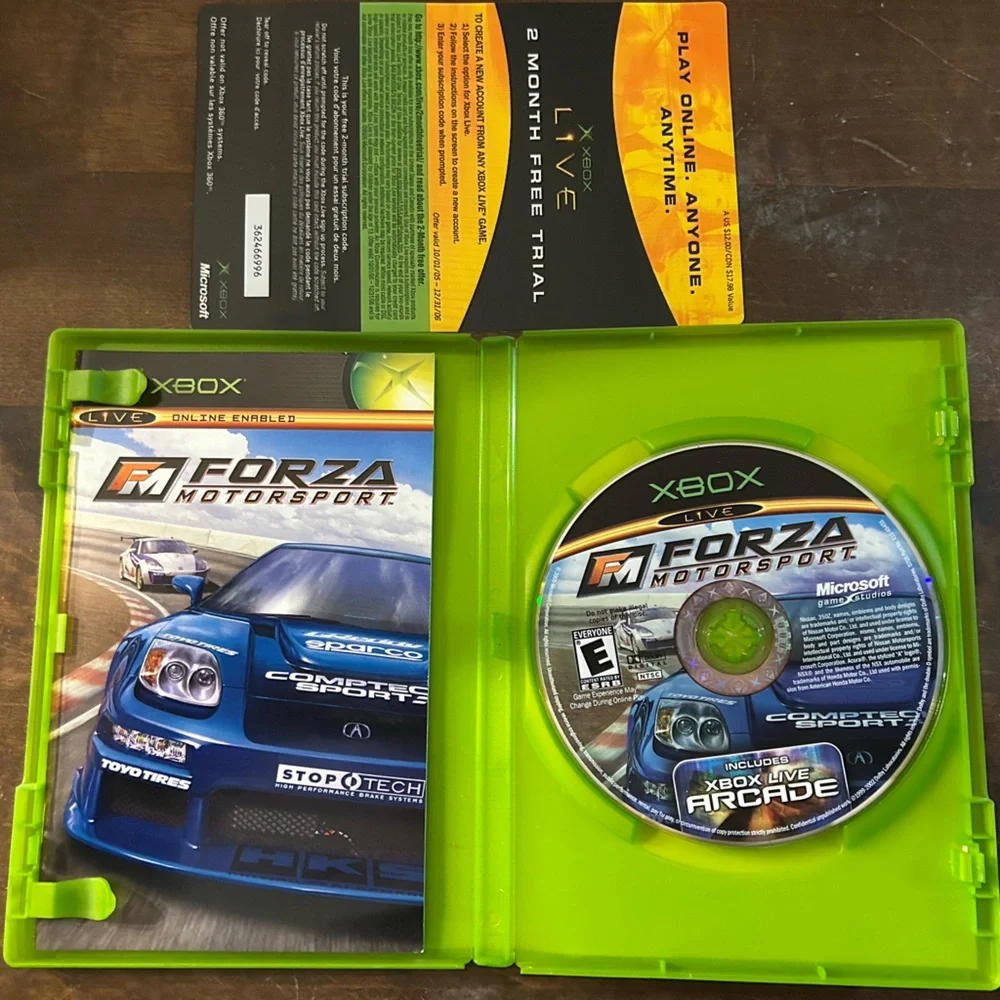 Pre-Owned CIB+ Forza Motorsport w/ Xbox Arcade Not for Resale Version OG XBox